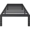 Double bed frame, 14 inch high metal platform bed frame mattress foundation, with steel bar support, noise free, easy toassemble 1