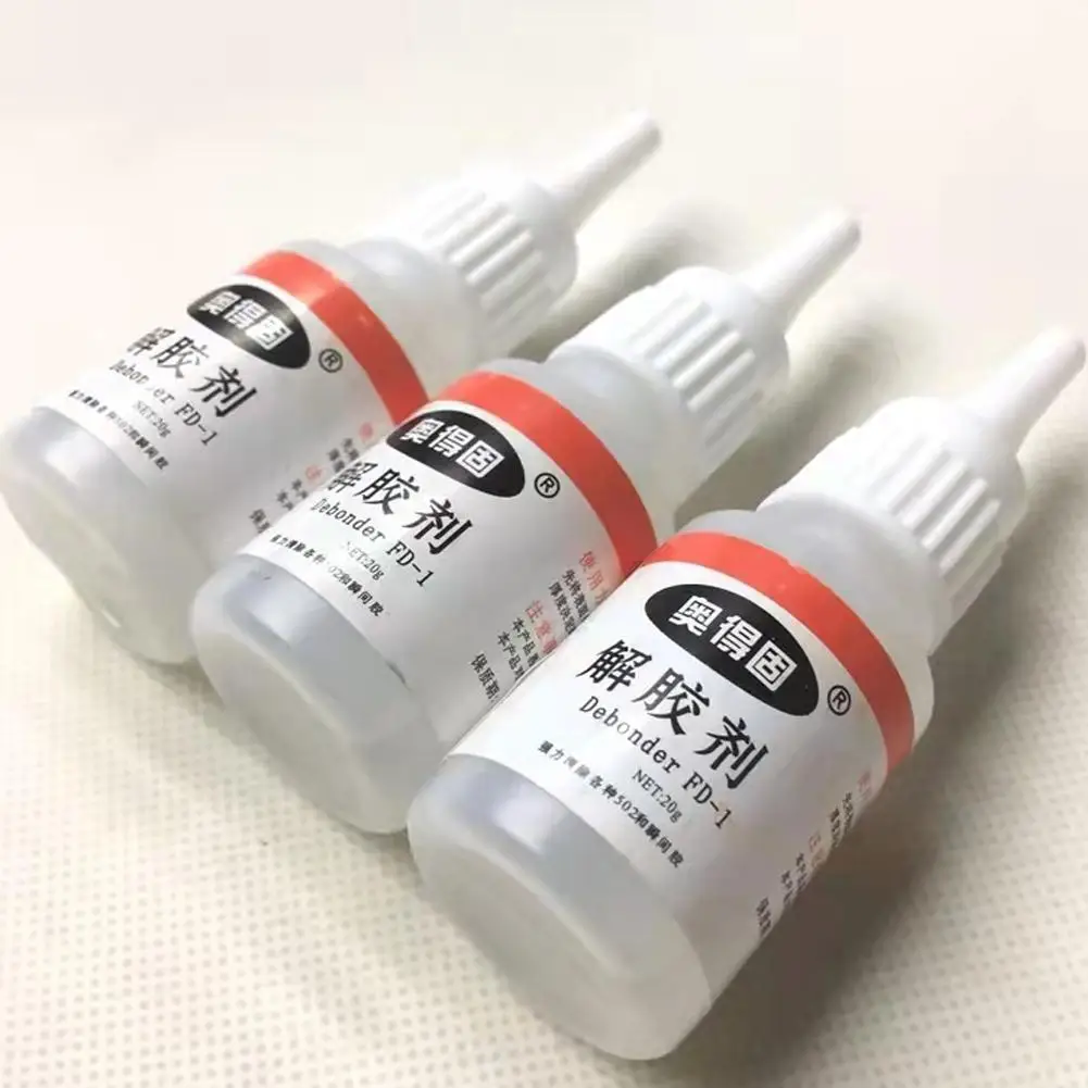 502 Glue Remover 20g Strong Efficient for Acetone Cleaning Agent Dissolving Debonder Degumming Agent 502 Nemesis glue remover