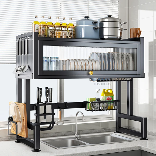 Storage Racks Kitchen Cabinets  Kitchen Cabinet Kitchen Sink - Kitchen  Shelf - Aliexpress