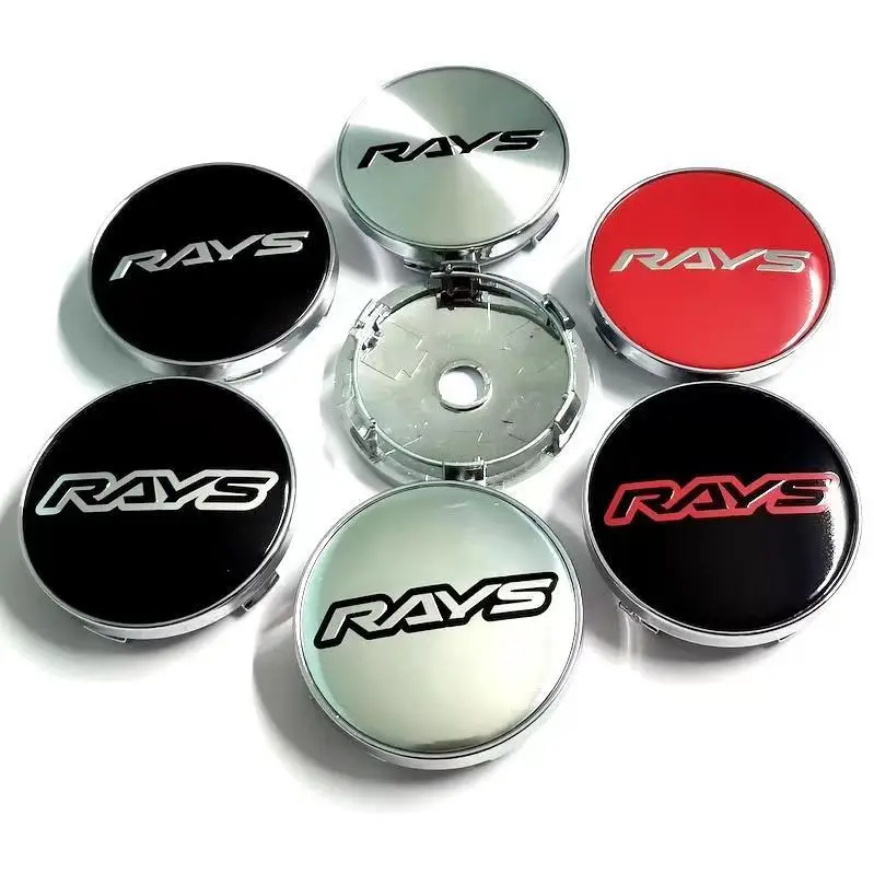 4pcs 56mm 60mm Advan RAYS SSR XXR enkei VOLK Wheel Center Hub Cap Sticker Car Rims Dust proof