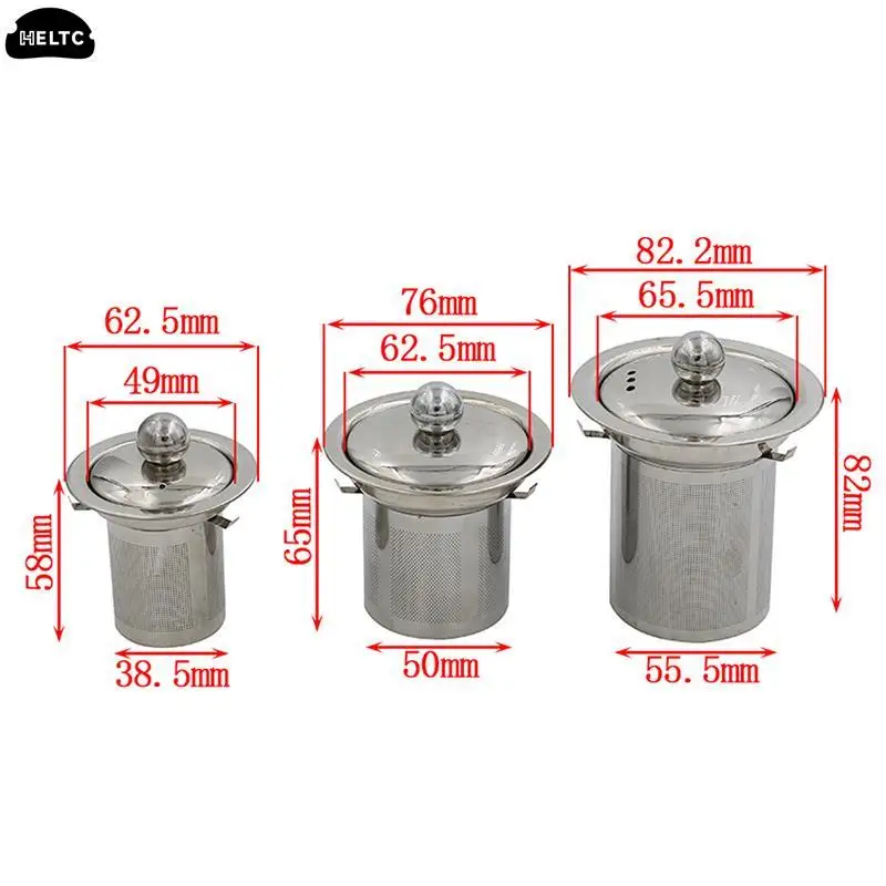 Reusable Stainless Steel Tea Strainer Mesh Infuser Basket Loose Tea Leaf Infusers Herb Filter For Mug Teapot Teaware Maker Tea Infuser Tea Strainer Tea Filter