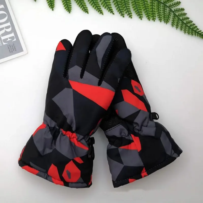 Children Kids Winter Snow Warm Gloves Boy Girls Ski Snowboard Windproof Waterproof Thicken Keep Warm Winter Long-sleeved Mitten