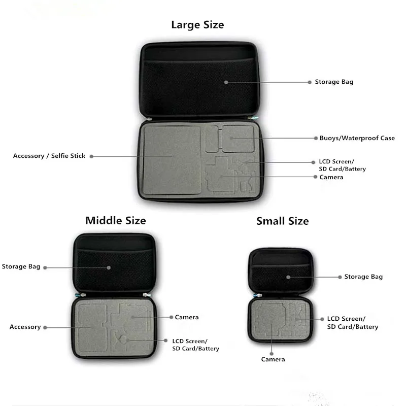 Sport Camera Portable Storage Case Collection Bag Travel Bag for GoPro Hero 11 10 9 8 For Go Pro Action Camera Accessories