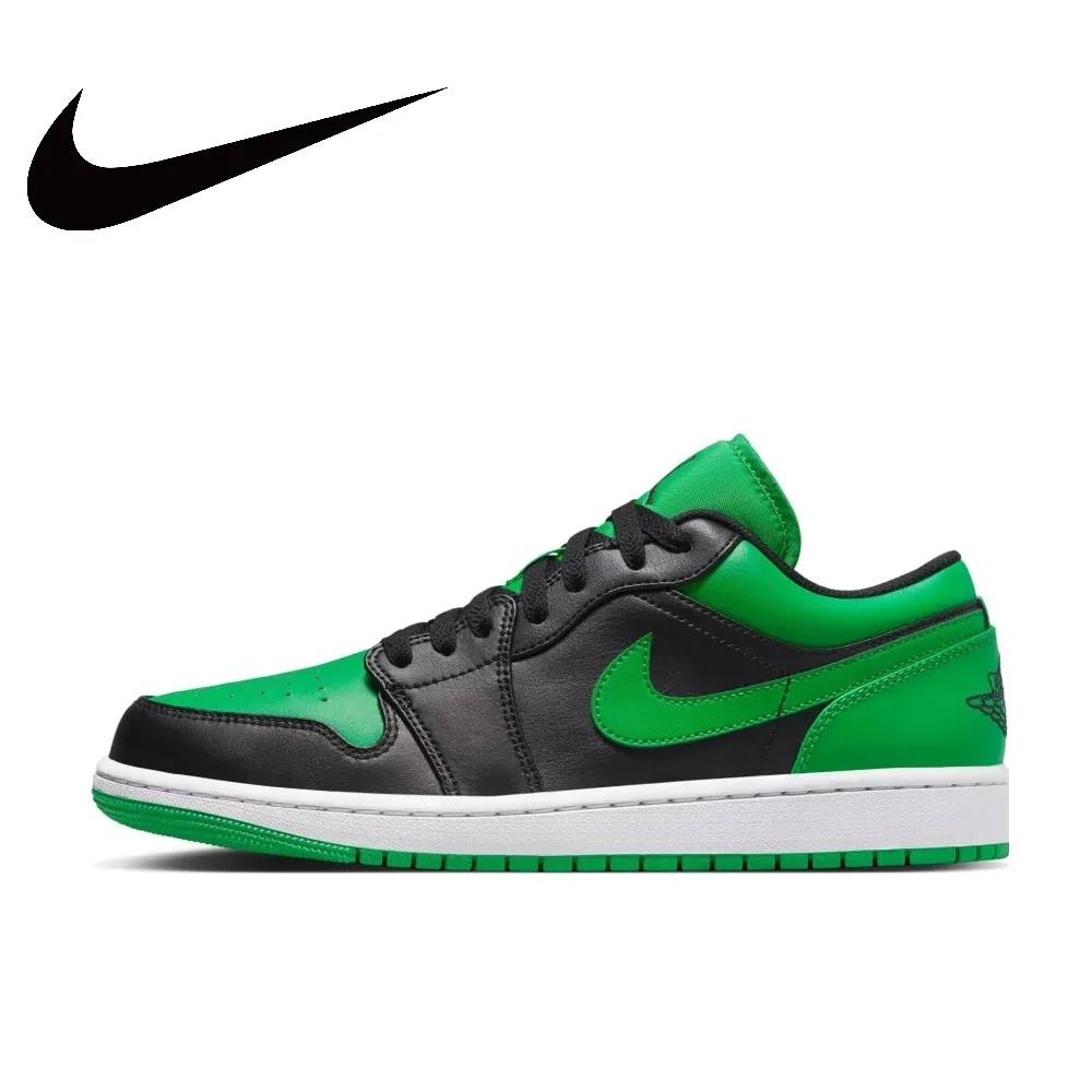 Zapatillas de baloncesto Nike Original Air Jordan 1 Low para hombre, de caña baja, cómodas, antideslizantes, resistentes al desgaste y casuales