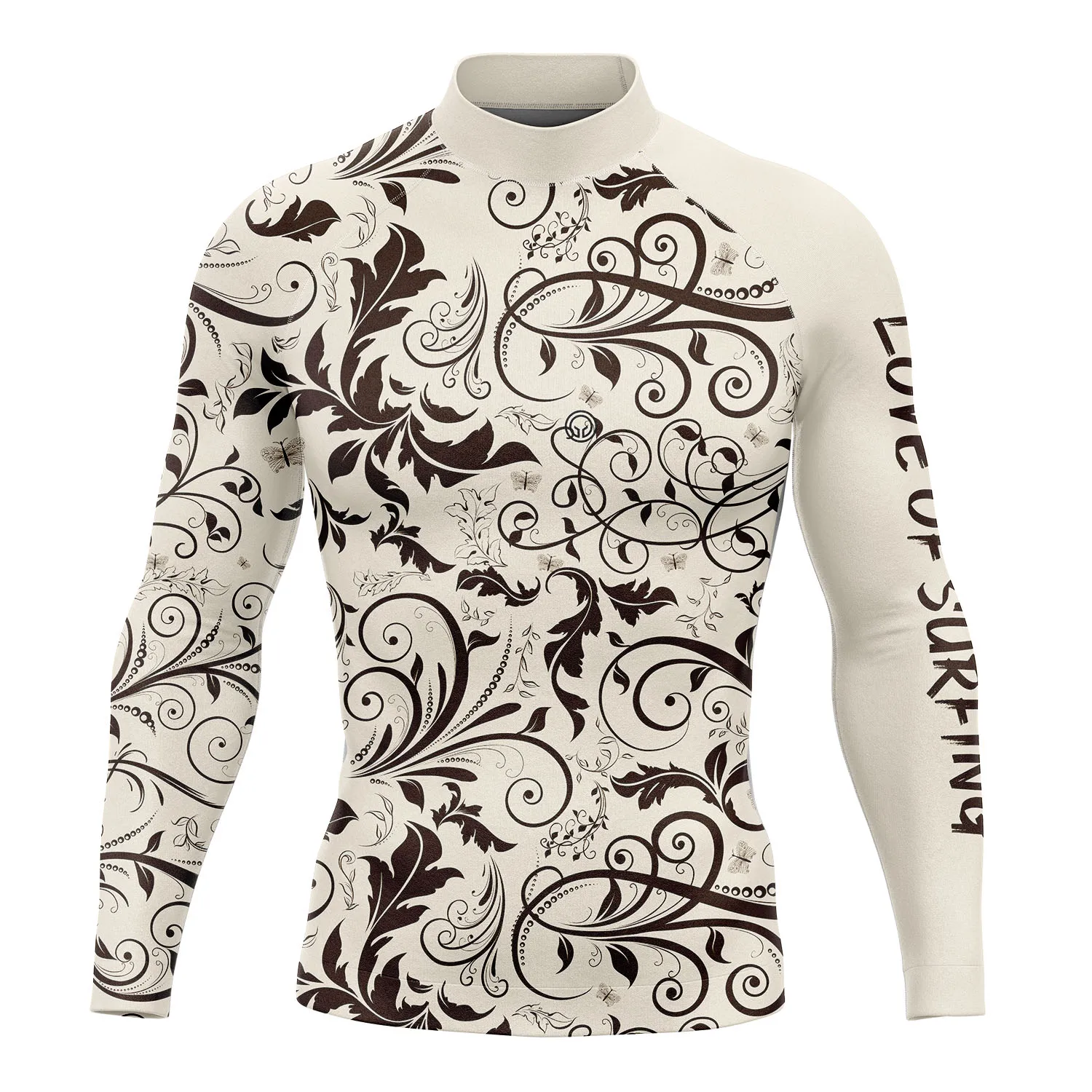 Summer Mens Long Sleece Rash Guard Surfing Shirts Ropa De Agua Beach Wear UV Protection Swimwear Performance Keep Warm Surf Tops