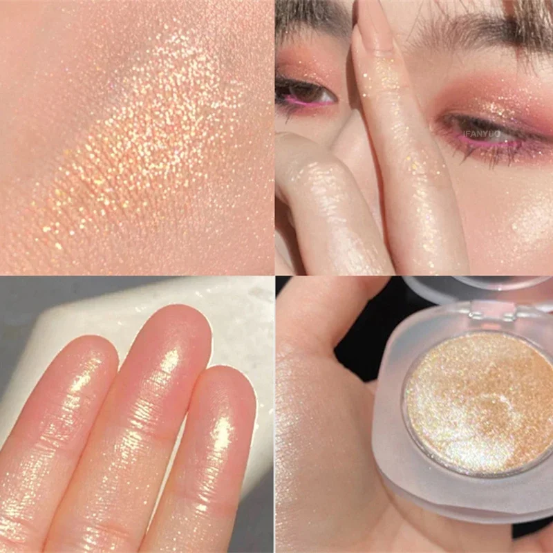 4 Color Diamond Highlighter Facial Bronzers Palette Makeup Glow Face Contour Shimmer Powder Illuminator Highlight Cosmetics 1pcs