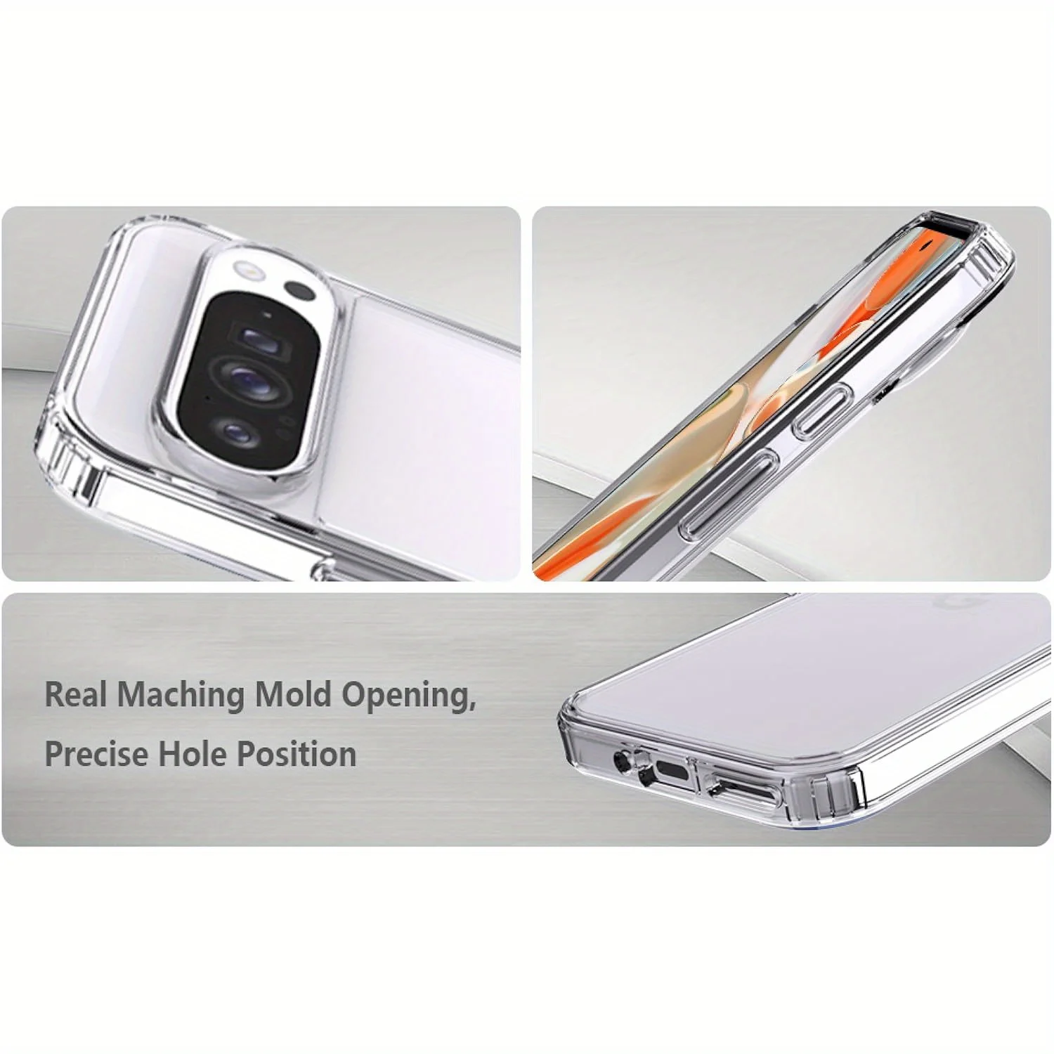 Crystal Clear TPU Shockproof Phone Case - Transparent Protective Cover