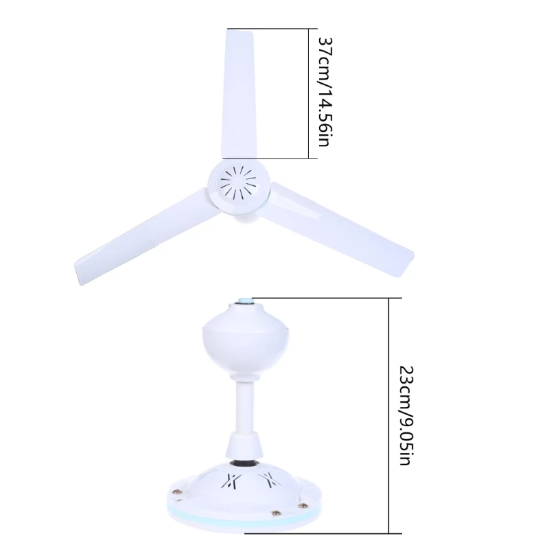 35inch 3Leaves 야외 캠핑 텐트 천장 팬 조용한 디자인 20W 12V에 대 한 캠핑 텐트 팬 매달려