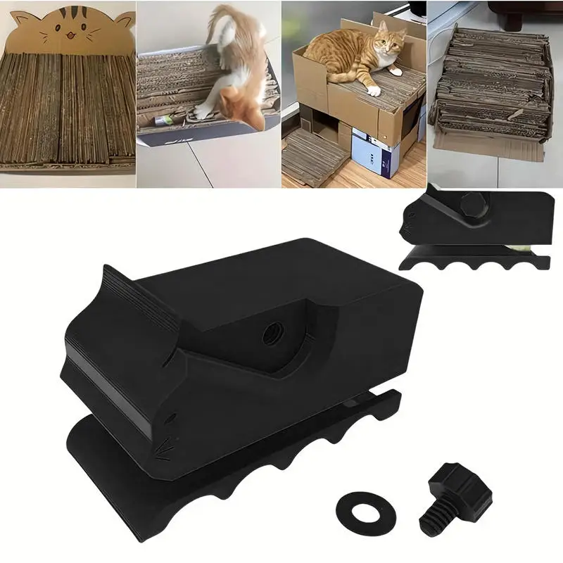 Corrugated Paper Cutting Cutter 3D Printed Mini Handheld Cardboard Cutter DIY Cat Scratchers Cardboard Cutter Tool Supplies