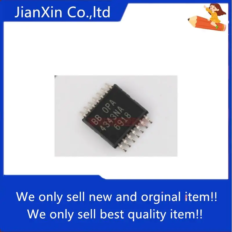 

20pcs 100% orginal new OPA4343NA Single Supply Rail-to-Rail Operational Amplifier TSSOP-14