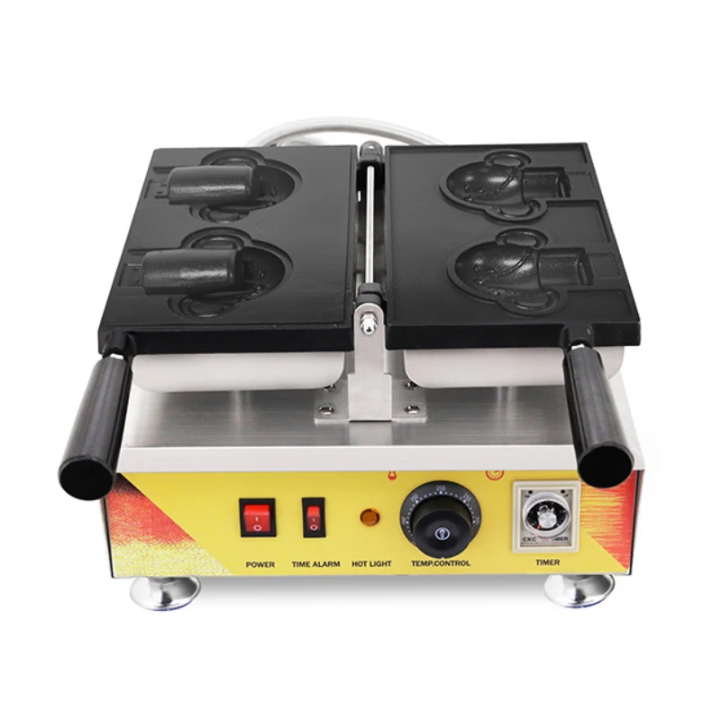 Macchina Per Waffle Commerciale Cute Animal Modeling Stick Baking Machine Hot Dog Salsiccia Grill Baker Snack 110V