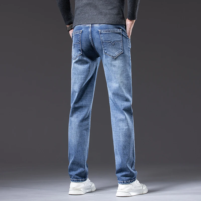 Men Jeans Stretch Classic Style Denim Pants men jeans mens jeans jeans trousers denim trousers