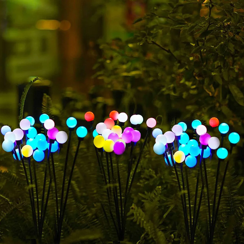 Solar LED Licht Simulation Sonnenblumen lampe im Freien wasserdichte Landschaft Licht Garten Glühwürmchen Licht Rasen Hof Weihnachts dekor