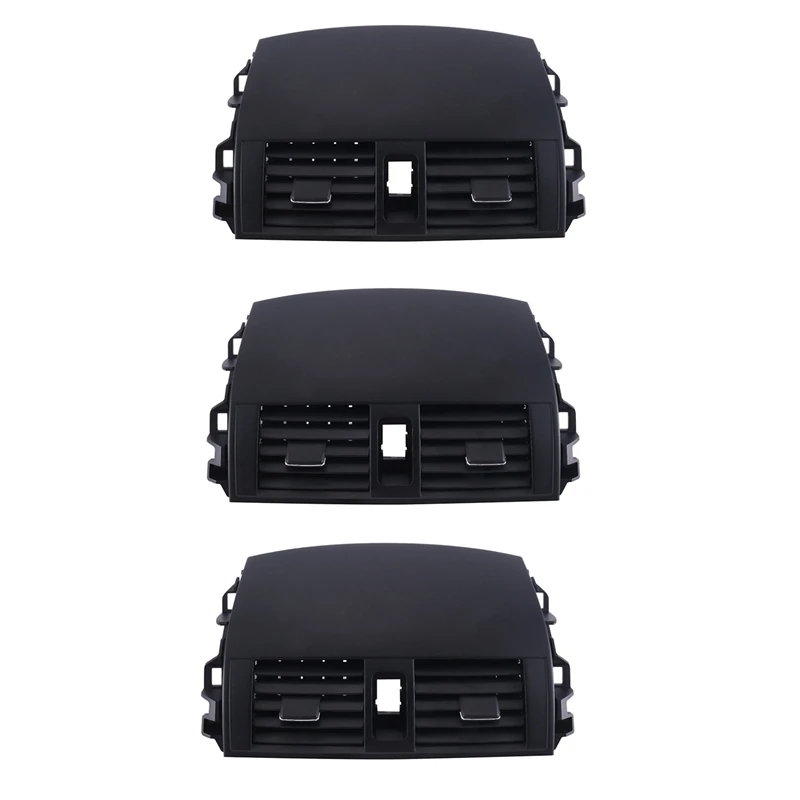 

3X Black Center Dash A/C Outlet Air Vent Panel For Toyota Corolla 2008-2013