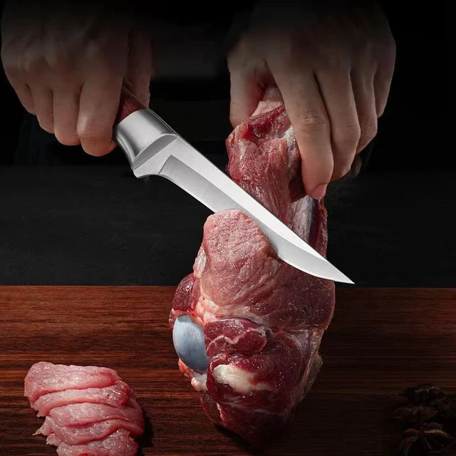 Coltello per disossare Taglio della carne Mannaia da macellaio Coltello da intaglio Affilato in acciaio inossidabile Affettare Chef Utilità Coltello da cucina Utensile da cucina 5