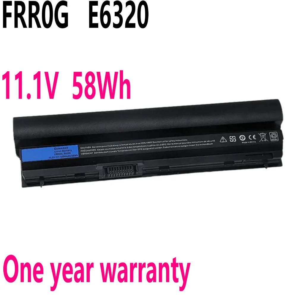 

11.1V 58Wh FRR0G Laptop Battery For DELL Latitude E6320 E6330 E6220 E6230 E6120 RFJMW KJ321 K4CP5 J79X4