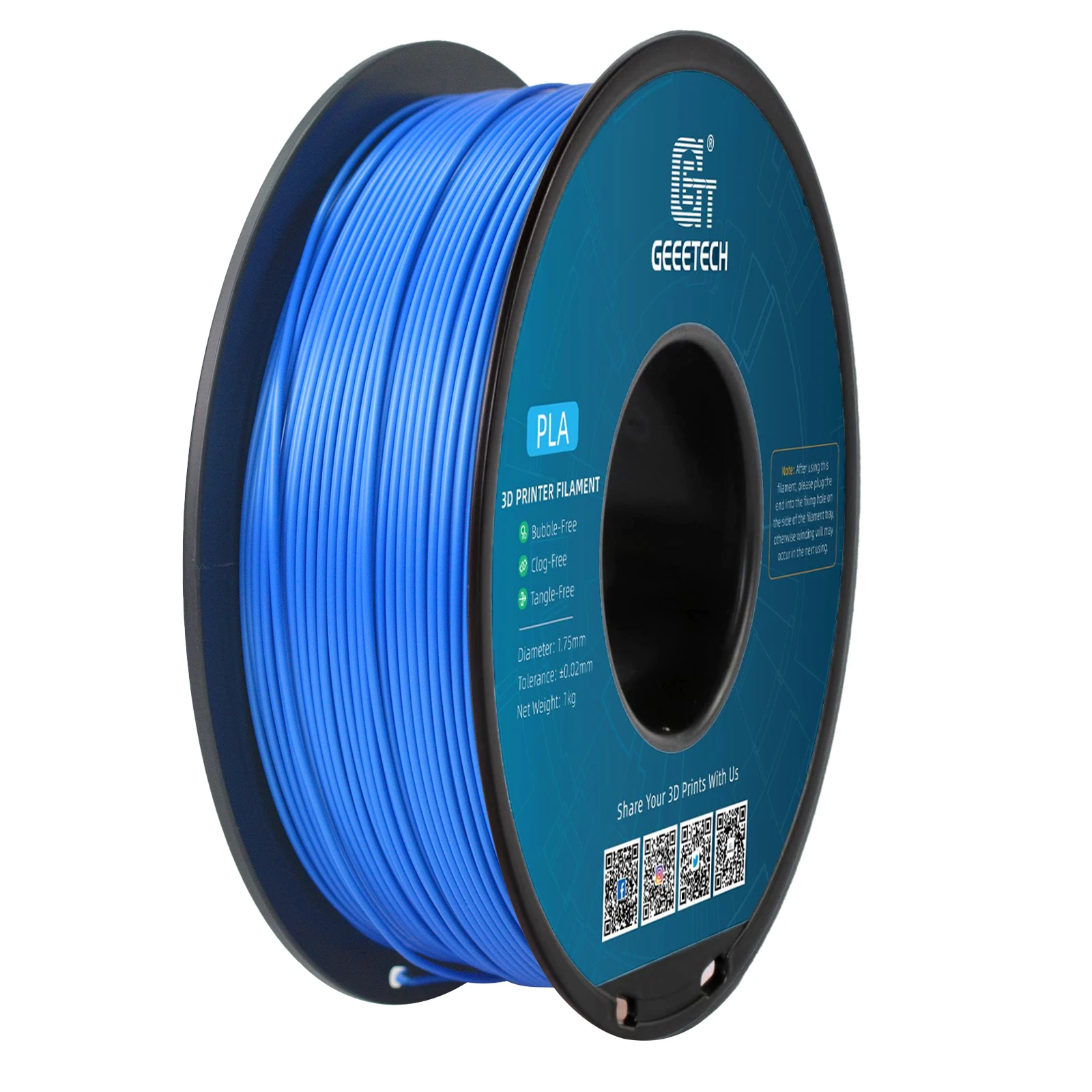 Premium 1kg Tangle-Free 3D Printer Filament - PLA PETG, 1.75mm, Black & White, Vacuum Sealed