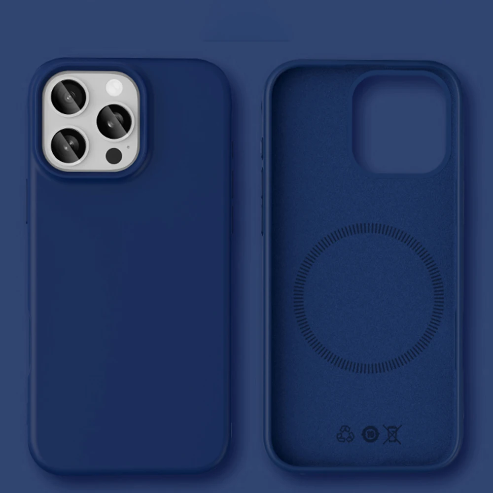 Enhanced Liquid Silicone Magnetic Phone Case - Skin-friendly Cover-Compatible with Magsafe Chargers
