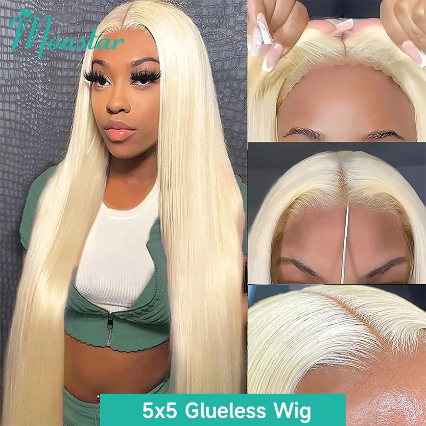 360 Full Hd Lace Front Human Hair Wig 13X6 13x4 Straight 613 Blonde Frontal Wigs For Women Preplucked Glueless Wig Ready To Wear