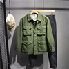Trendy Brand Casual Work Jacket Men's Loose-Fit Spring Autumn Top Japanese Style Clothing Multiple Pockets Washing
