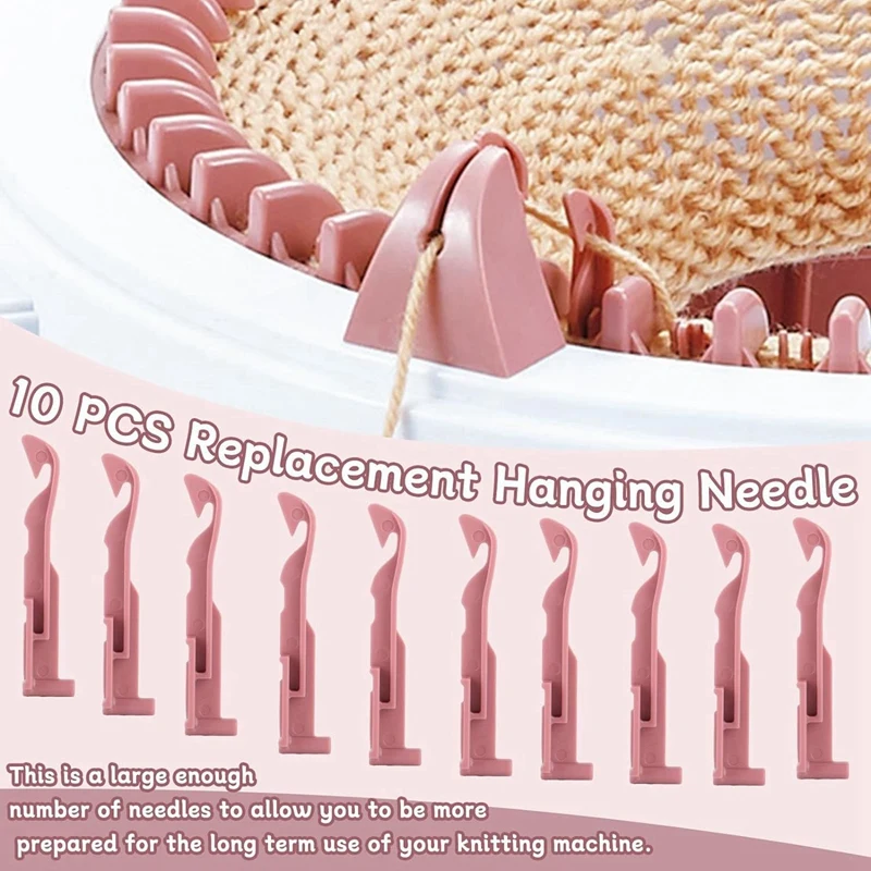10 PCS Hanging Needles Replacement Accessories Compatible With 48 Needles Knitting Machines