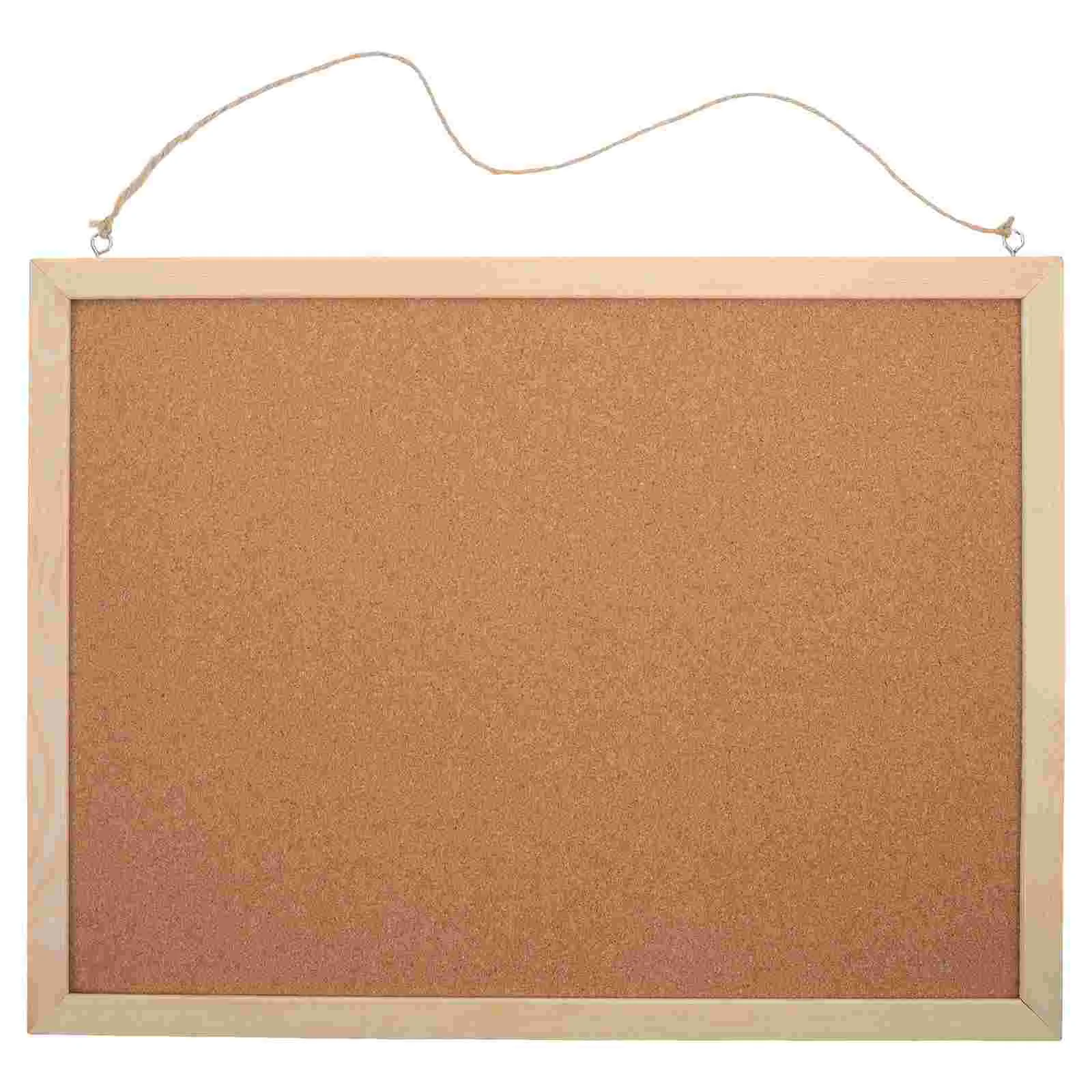 1 Set Double-Sided Cork Bulletin Board for Walls Home and Office Use Multi-Functional Message Board Easy to Hang Cork Board