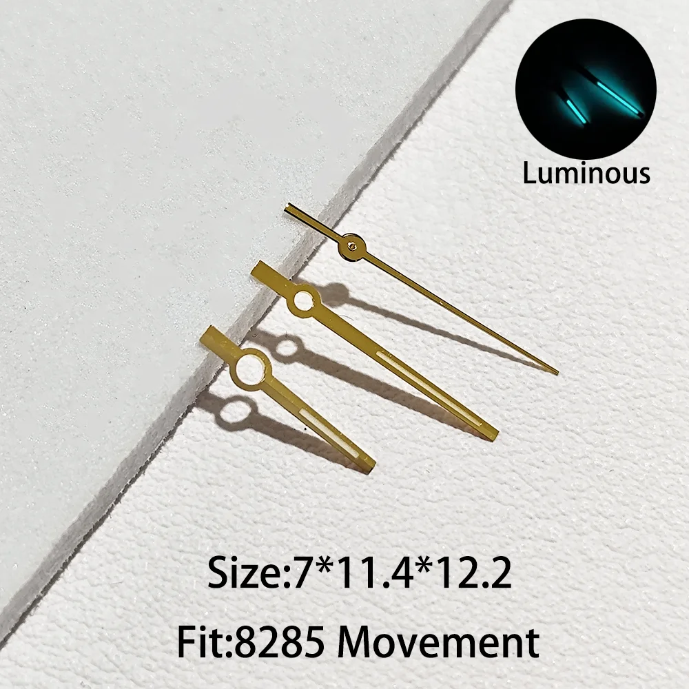 Enhanced Luminous Blue-Green C3 Watch Hands