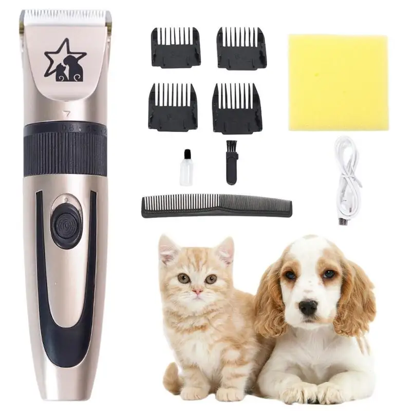 

Dog Hair Trimmer Electric Dog Clippers USB Recharging Pet Trimmer With 5 Adjustable Modes With Low Noise Grooming Supplies