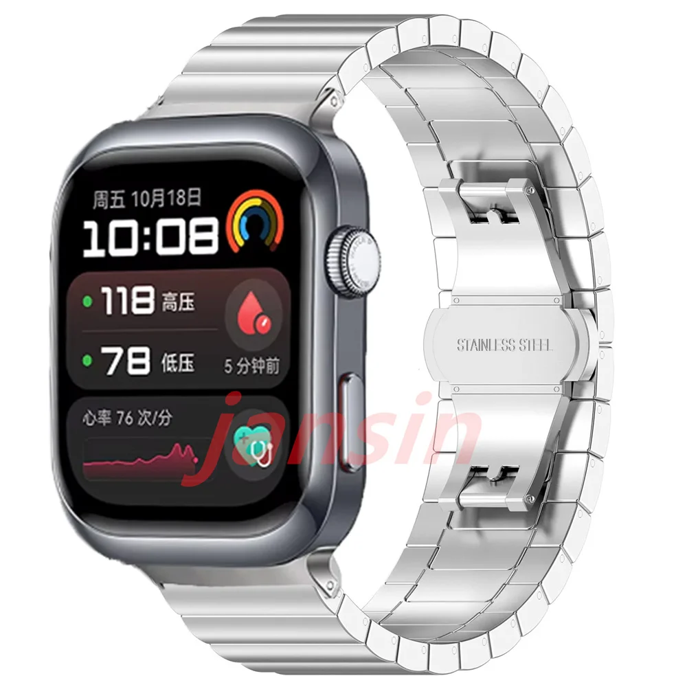 Stainless Steel Metal Wristband Bracelet - Business Watchband Accessory