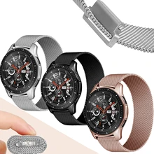 20mm 22mm magnetic strap For Samsung Active 2 40/44mm Gear S3 bracelet Huawei GT/GT2/2e Galaxy watch 4/4 Classic 3 45/42mm band