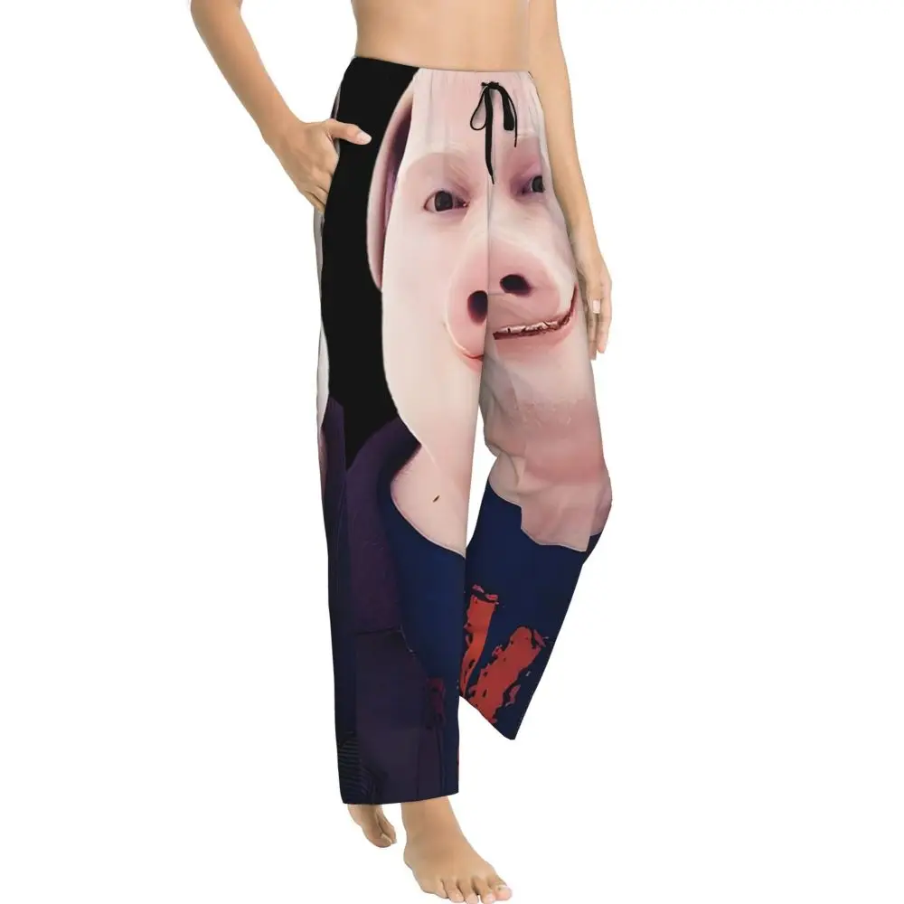 Custom John Pork Women Pajama Pants Lounge Sleep Sleepwear Bottoms With Pockets_ecoleips.com