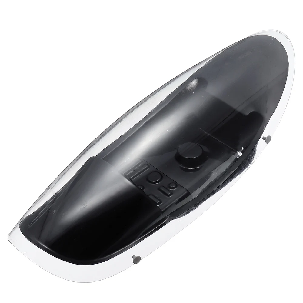 Canopy VolantexRC ASW28 V2 noir posé sur fond blanc, pièce de rechange pour planeur RC incliné.