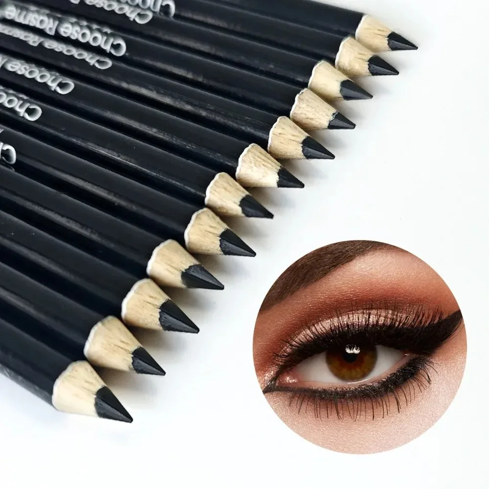 Waterproof Sweat-Proof Eyeliner Pencil 3Pcs Long-Lasting Smudge-Proof Bold Eye Makeup Easy Glide Formula