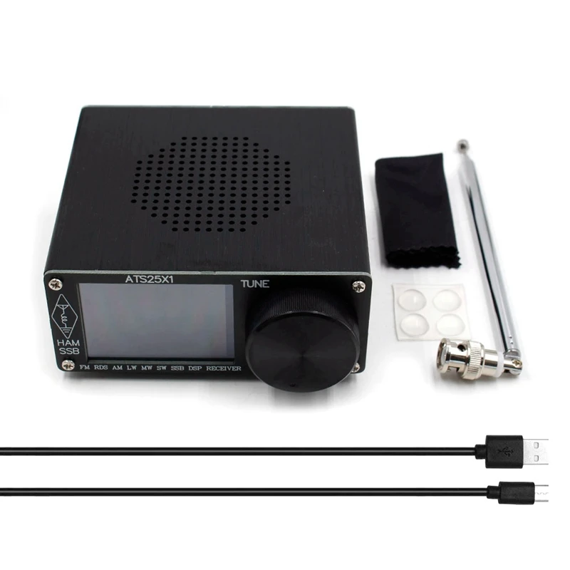 

ATS-25X1 Si4732 Chip All Band Radio Receiver DSP Receiver FM LW MW And SW SSB With 2.4Inch Touch Screen