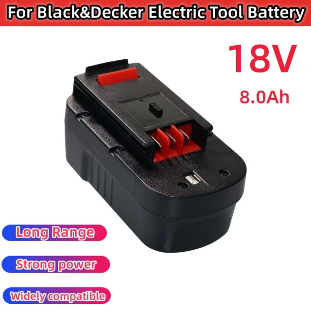 18V 2000mAh Replacement Battery for Black & Decker HPB18