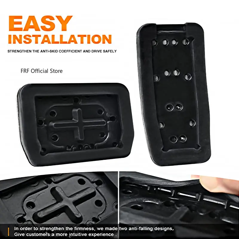 Car Foot Pedals For Volkswagen VW T-Roc T ROC Troc Accelerator Brake Stainless Steel Non-slip Pedal pad