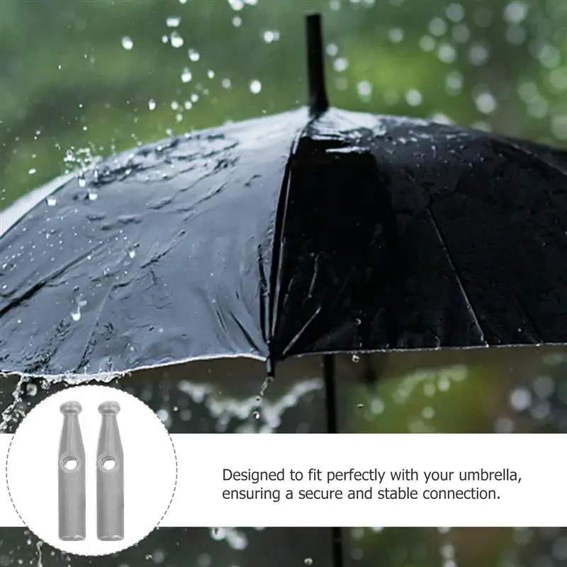 Umbrella Bone Covers 10Pcs Umbrella Tail Beads Replacement End Tips Universal Umbrella Bone Cover Folding Cover Rain Repair Parts