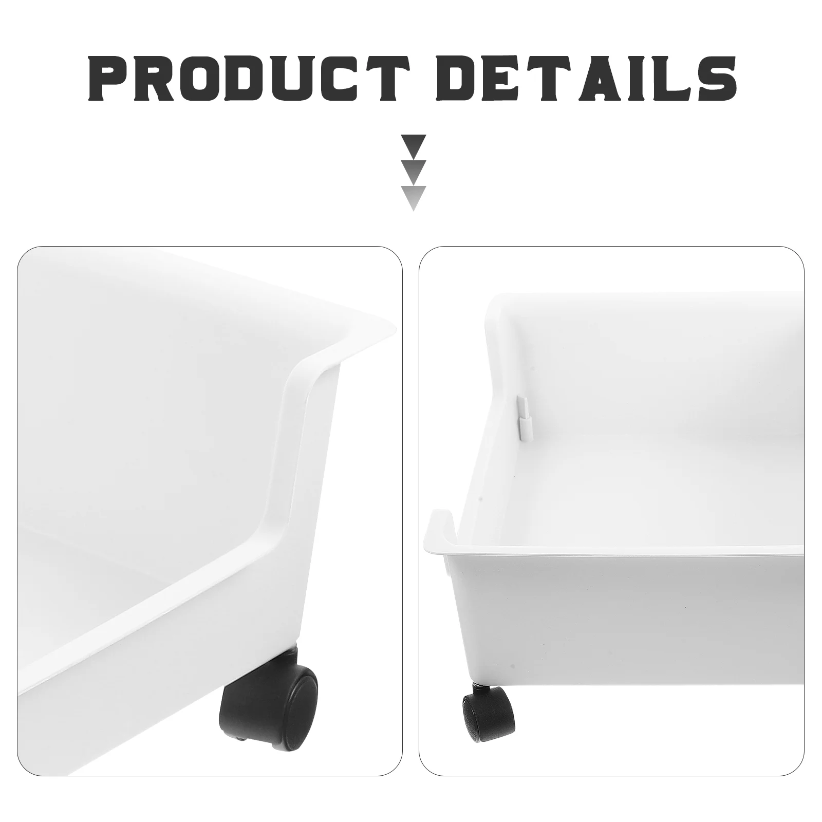 Book Storage Box Rolling Cart Homesteading Books Dormitory Container Drawer Clothes Case Desktop