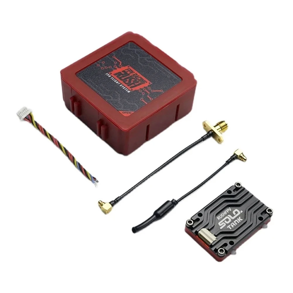 RUSHFPV RUSH TANK SOLO VTX 5.8G 48CH PitMode Pitmode 25mW 400mW 800mW 1.6W Adjustable 2-6S Microphone for FPV Long Range Drone