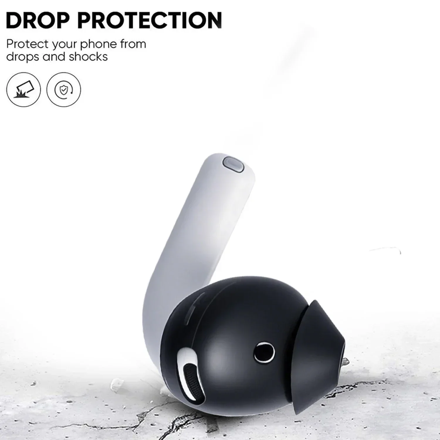 Silicone Anti-Slip Earbud Tips Replacement Covers