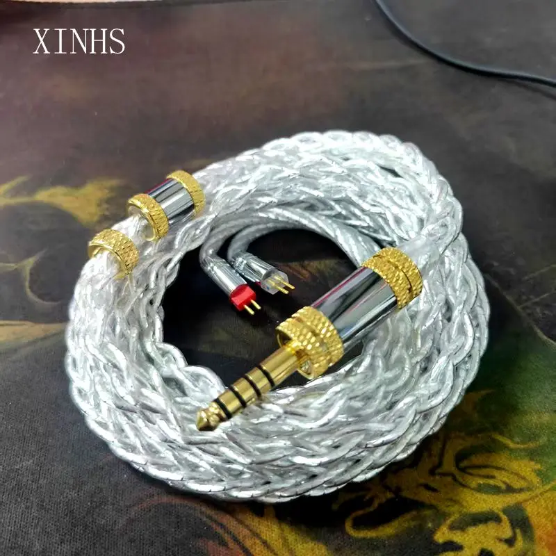 XINHS S06 8-strand high-purity silver plated palladium earphone
