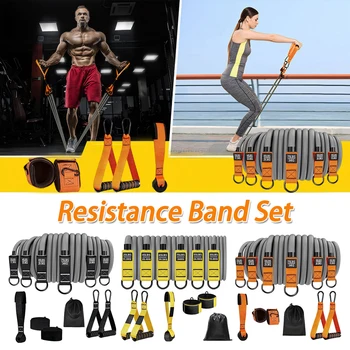 Resistance Bands Exercise Bands Heavy Duty Fitness Bands Set with Handles Workout Bands Multi-Function Home Gym Equipment 2