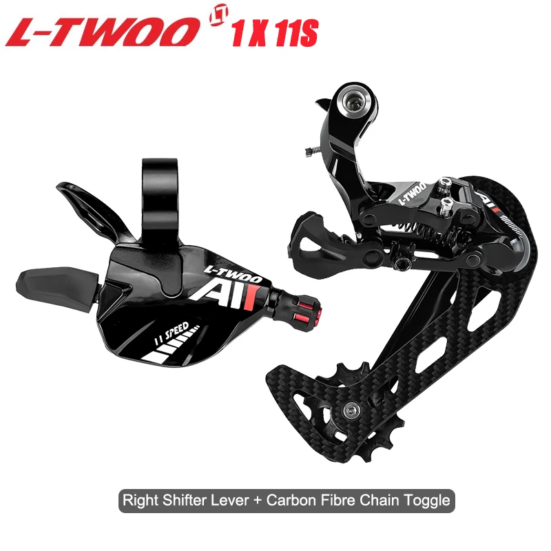

LTWOO AT11 1X11S Speed Derailleurs Kit for Mountain Bike 11V 11S Shifter Lever Carbon Fibre Chain Toggle MTB Bike Bicycle Parts