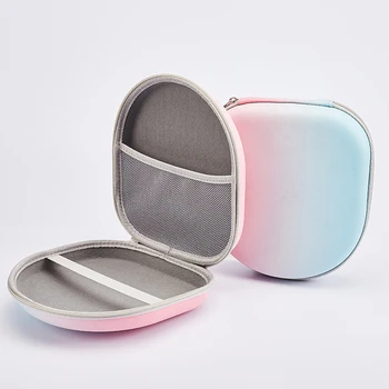 Headphone Storage Bag Gradient Color Headset Case EVA PU Shockproof Waterproof Protective Cover Carrying Box