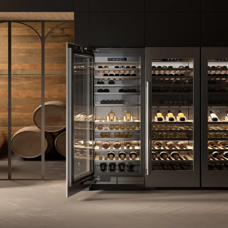 Luxury Stainless Steel Wine Cabinet with Modern Design Perfect for Elegant Home Bars