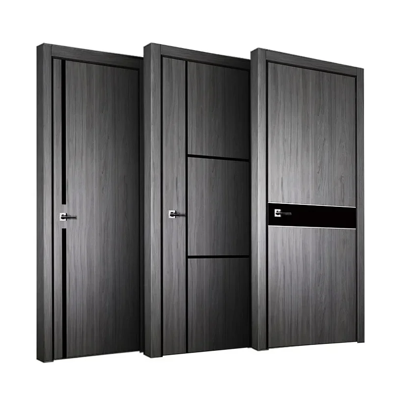 

Residential Fashionable Cleanable undeformed oak Noise preventive Eco-Friendly WPC slab sound proof interior Composite wood door