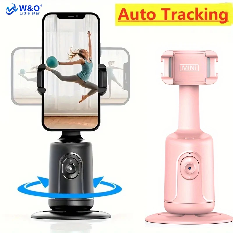 W&O P01 Auto Tracking Mobile Phone Gimbal Stabilizer Handheld Selfie Stick for iPhone Iconic Brand Android IOS Smartphone Stand