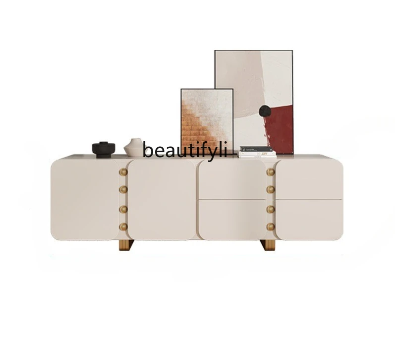 

Acrylic Dressing Table Storage Cabinet Integrated Bedroom Modern Paint Dresser High-End Large and Small Apartment Type Nordic