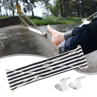 Portable Foot Hammock Strap 2 Hook Polyester Desk Rest Foot Hanger Hanging Chair Foot Put Feet Swing Footrest Leg Hammock Office 2