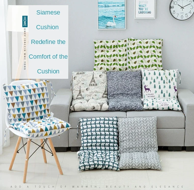 부드러운 린넨 의자 쿠션, 실내, 야외, 정원, 파티오, 홈 오피스, 소파 시트 매..